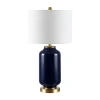 Safavieh 26" Amaia Glass Table Lamp In Blue
