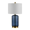 Safavieh 26" Novah Glass Table Lamp In Blue