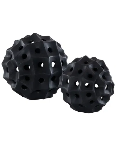 Safavieh 2pc Ovis Ceramic Table Decor Set In Black