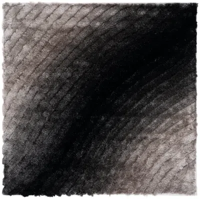 Safavieh 3d Shag Collection Handmade Rug In Black