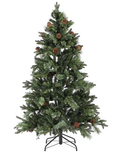 Safavieh 5.5ft Pre-lit Artificial Xmas Tree In Green