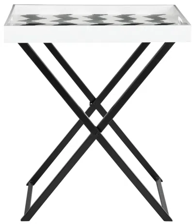 Safavieh Abba Tray Table In Black