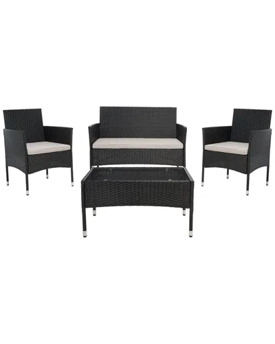 Safavieh Abdul 4pc Living Set In Black