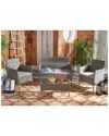 Safavieh Abdul Outdoor 4pc Living Set