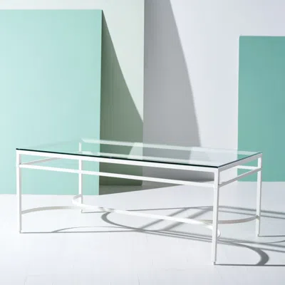 Safavieh Abelard Cocktail Table In White