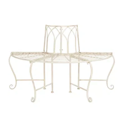 Safavieh Abia Patio Collection Bench In White