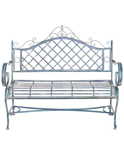 Safavieh Abner Outdoor Bench In Blue