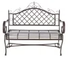 Safavieh Abner Wrought Iron 45.75 Inch W Outdoor Garden Bench