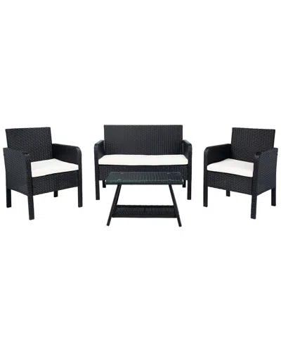 Safavieh Aboka 4pc Outdoor Living Set In Beige