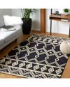 Safavieh Abstract Black Onyx Hand-tufted Wool Rug In Black