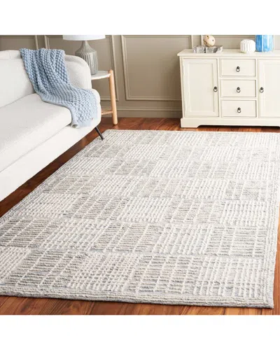 Safavieh Abstract Charcloud Hand-tufted Wool-blend Rug In Gray