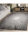 Safavieh Abstract Charcoal Halo Hand-tufted Wool-blend Rug In Gray