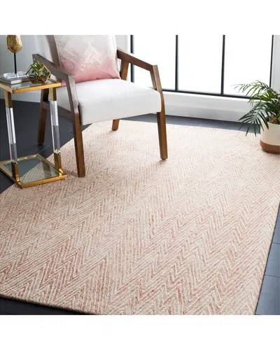 Safavieh Abstract Claythread Hand-tufted Wool-blend Rug In Pink