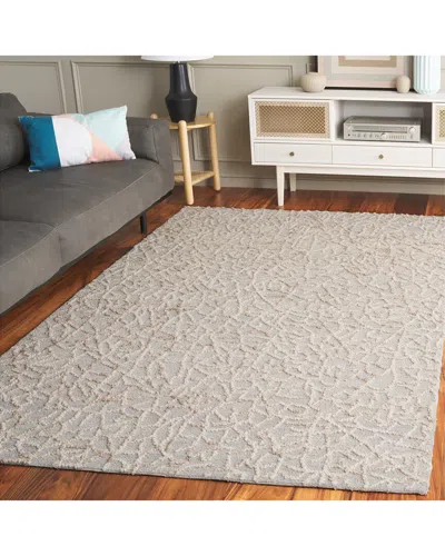 Safavieh Abstract Crackle Hand-tufted Wool-blend Rug In Gray