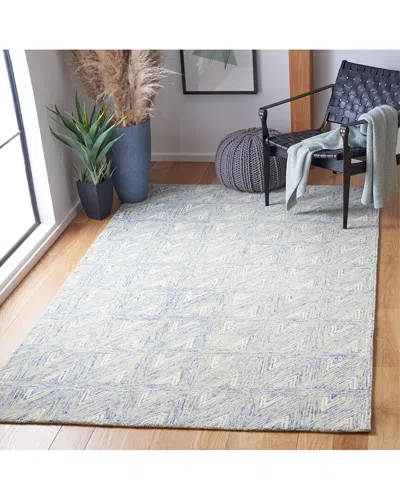Safavieh Abstract Crayel Hand-tufted Wool-blend Rug In Gray