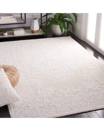 Safavieh Abstract Desert Loom Hand-tufted Wool Rug With Cotton Cloth Backing In Neutral