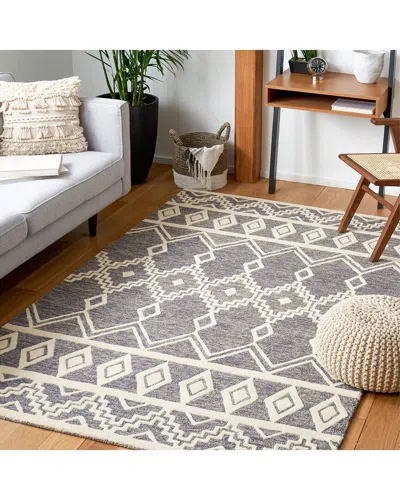 Safavieh Abstract Diamond Hand-tufted Wool Rug In Gray