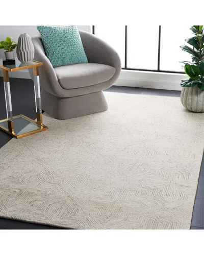 Safavieh Abstract Driftrock Hand-tufted Wool-blend Rug In Neutral