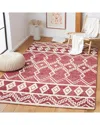 Safavieh Abstract Garnet Hand-tufted Wool Rug In Red