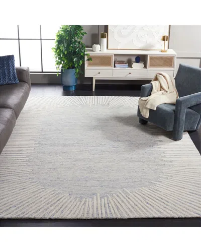 Safavieh Abstract Glenna Hand-tufted Wool-blend Rug In Gray
