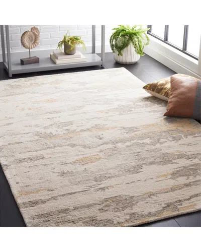 Safavieh Abstract Greyline Hand-tufted Wool Rug In Neutral