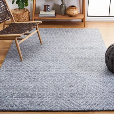 Safavieh Abstract Hand Made Area Rug, Blue Contemporary Style Non-shedding