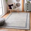 Safavieh Abstract Hand Made Area Rug, Ivory / Navy Contemporary Style Non-shedding