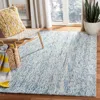 Safavieh Abstract Hand Made Area Rug, Ivory / Navy Contemporary Style Non-shedding