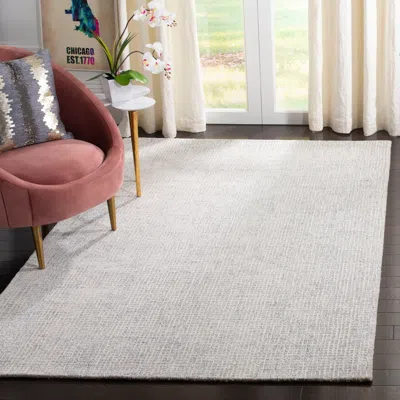 Safavieh Abstract Hand Made Area Rug, Silver / Blue Contemporary Style Non-shedding In Gray