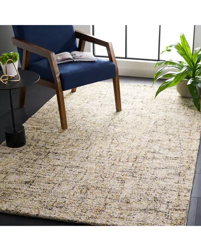 Safavieh Abstract Hushen Hand-tufted Wool-blend Rug In Gold