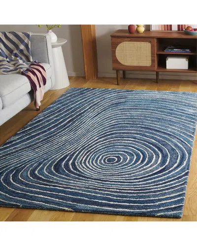 Safavieh Abstract Lazulite Hand-tufted Rug In Blue