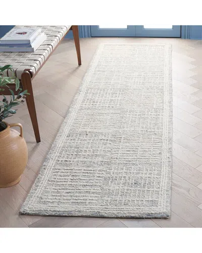 Safavieh Abstract Loomcast Hand-tufted Wool-blend Rug In White