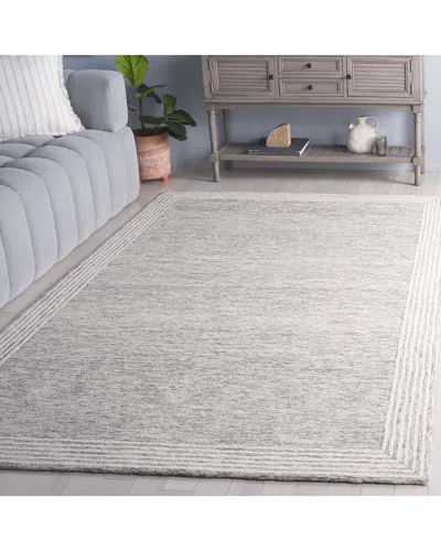 Safavieh Abstract Moonstone Haze Hand-tufted Wool-blend Rug In Gray