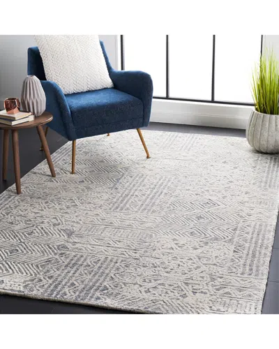 Safavieh Abstract Navelle Hand-tufted Wool Rug In Silver