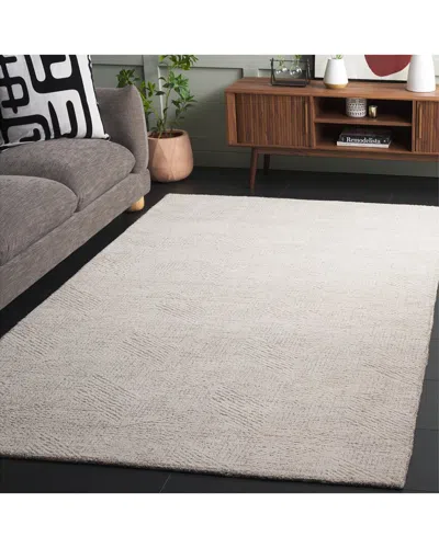 Safavieh Abstract Pale Whisper Hand-tufted Wool Rug In White