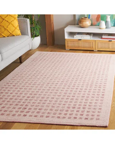 Safavieh Abstract Rosava Hand-tufted Wool-blend Rug In Pink