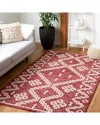Safavieh Abstract Sandfire Aztec Hand-tufted Wool Rug In Red