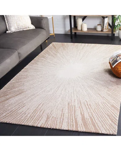 Safavieh Abstract Sandstone Calm Hand-tufted Wool-blend Rug In Pink