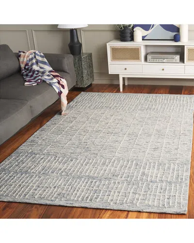 Safavieh Abstract Silent Tide Hand-tufted Wool-blend Rug In Gray