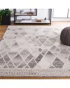 Safavieh Abstract Slate Whisper Hand-tufted Wool Rug With Cotton Cloth Backing In Gray