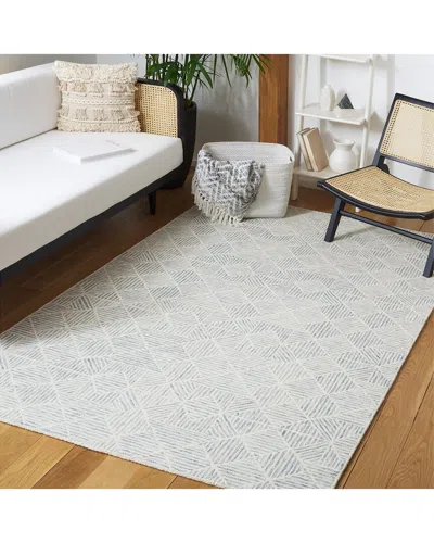 Safavieh Abstract Smoky Grove Hand-tufted Wool-blend Rug In White