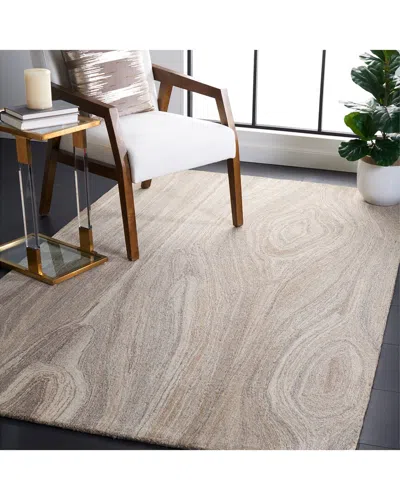Safavieh Abstract Stonebark Hand-tufted Wool Rug In Neutral