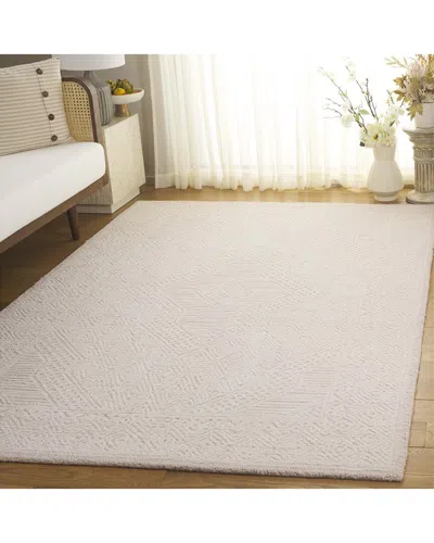 Safavieh Abstract Tufted Sand Hand-tufted Wool Rug In Brown