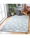 Safavieh Abstract Wavelle Hand-tufted Wool-blend Rug In Blue