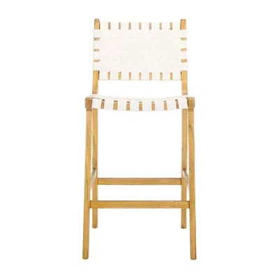 Safavieh Adah Counter Height Bar Stool In White