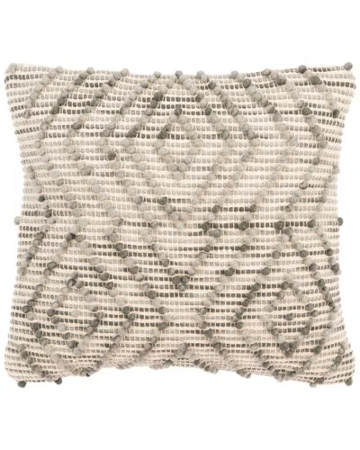Safavieh Adalia Wool-blend Pillow In Brown