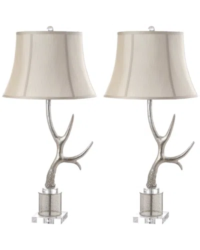 Safavieh Adele Horn Table Lamp In Silver