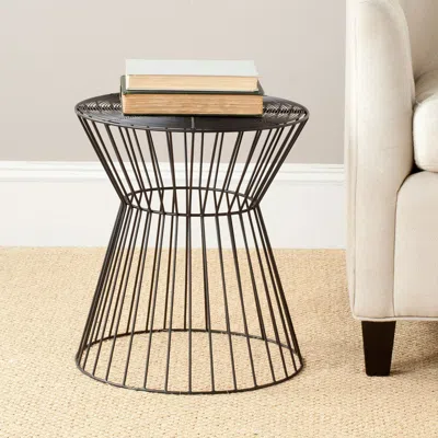 Safavieh Adele Iron Wire Stool In Black