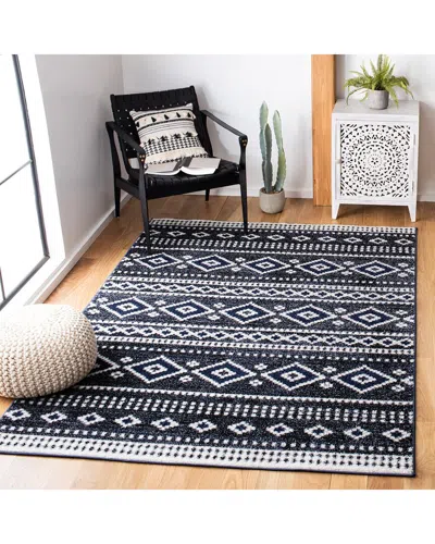 Safavieh Adirondack Arvella Power Loomed Rug Dark Grey / Iv In Black