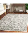 Safavieh Adirondack Ashfern Power Loomed Rug Ivory / Dark G In White